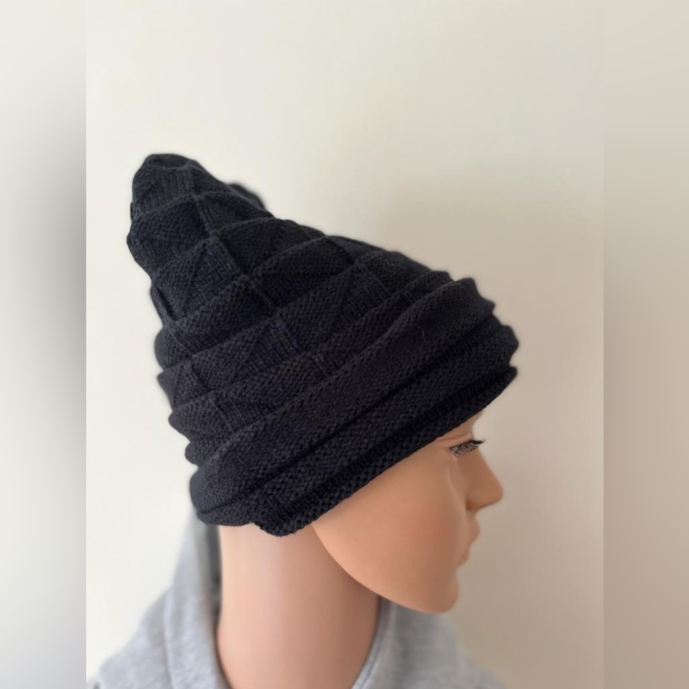 Unisex trendy warm oversized chunky cable knit slouchy beanie winter hat